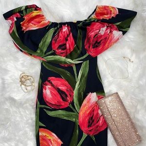 Off Shoulder floral dress